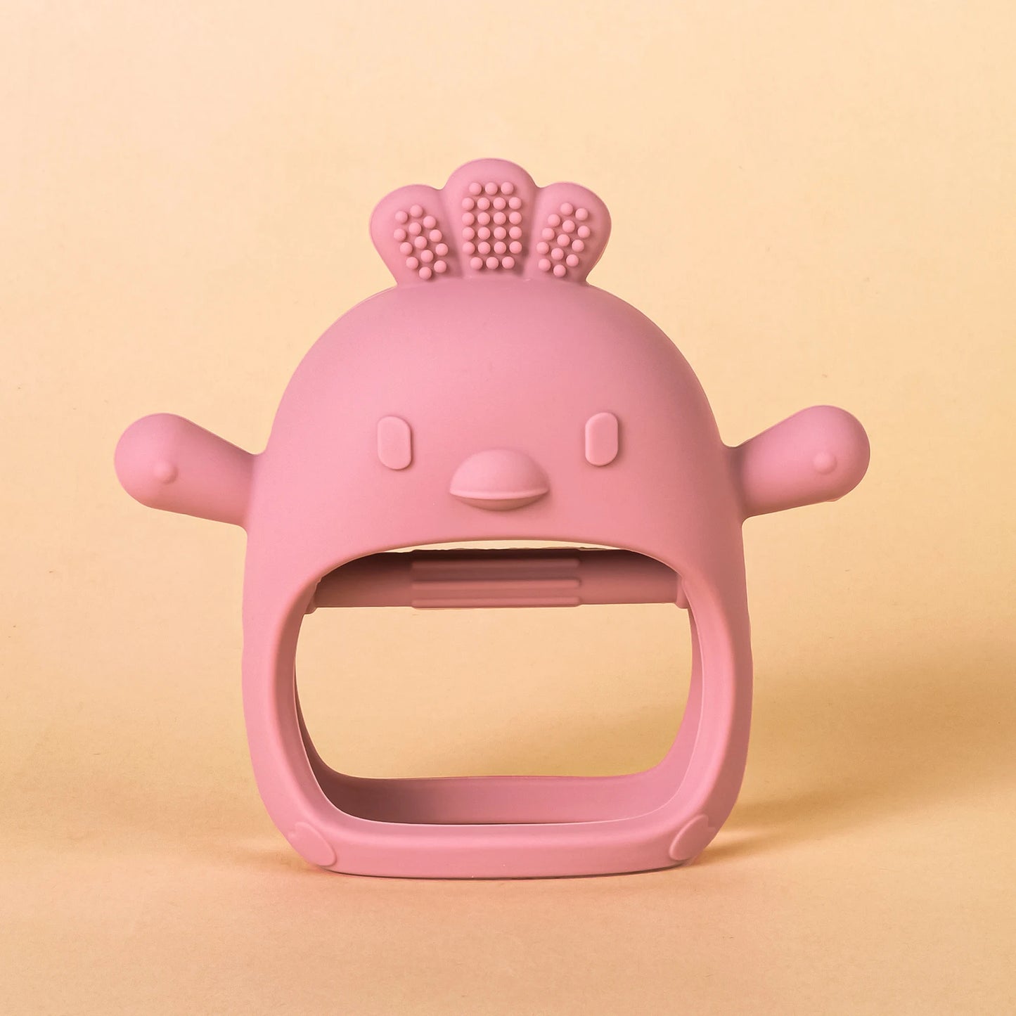 Baby Teether Chick Gloves – Silicone Anti-Biting & Teething Relief Mittens