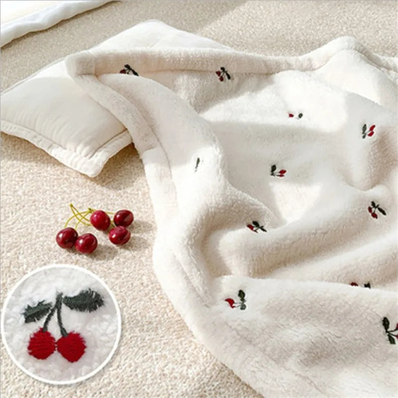 Soft Flannel Baby Blanket – Warm Coral Fleece Swaddle & Stroller Cover