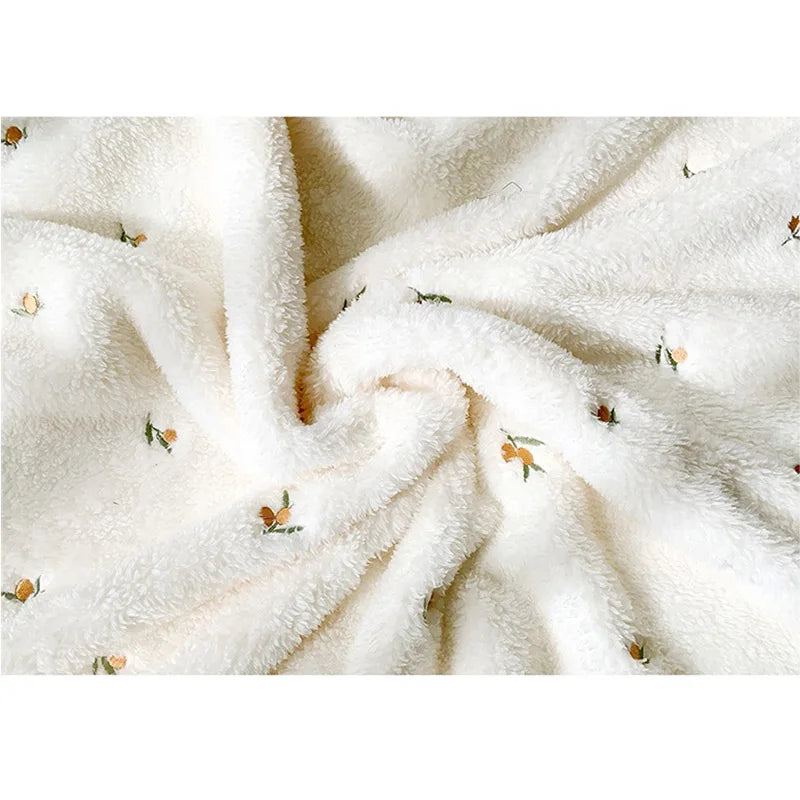 Soft Flannel Baby Blanket – Warm Coral Fleece Swaddle & Stroller Cover