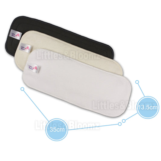 10PCS Reusable Washable Inserts – Bamboo Charcoal & Microfiber Absorbent Liners