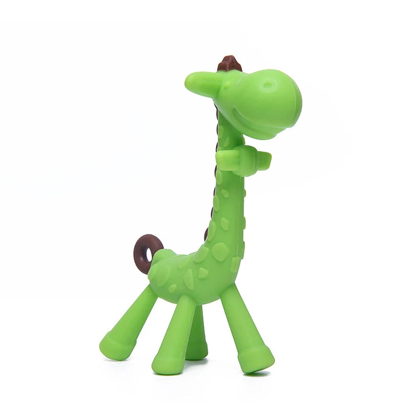 Silicone Giraffe Baby Teether – BPA-Free Newborn Teething Toy