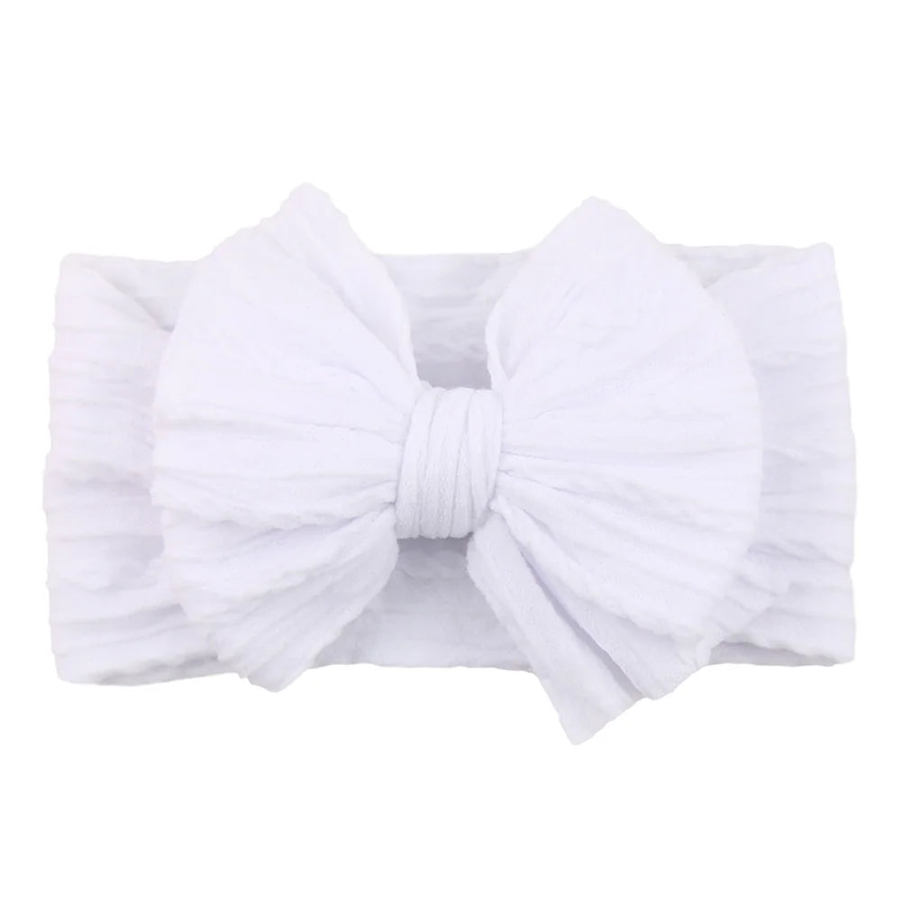 Solid Cable Bow Baby Headband