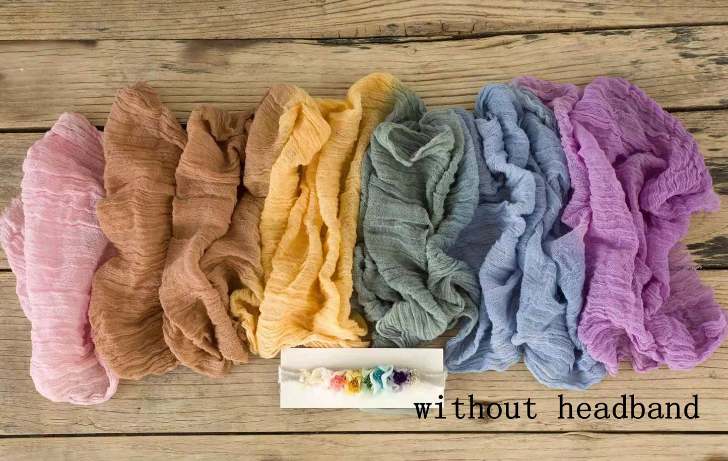 Rainbow Baby Wrap – Stretch Fabric Newborn Photography Prop