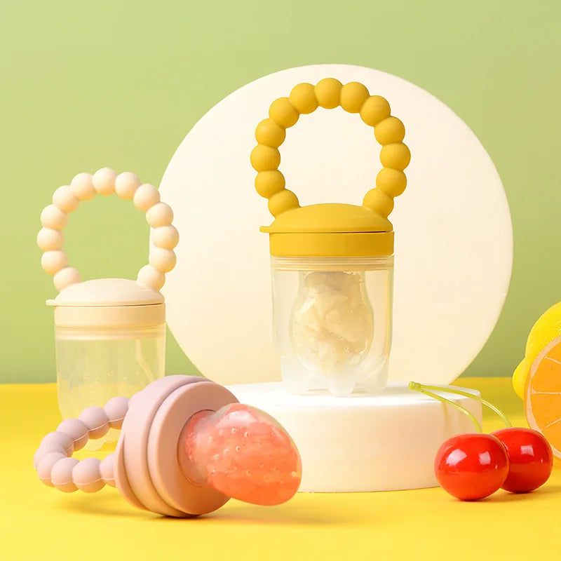 Baby Pacifier Fruit Feeder – Food-Grade Silicone Teething Nibbler