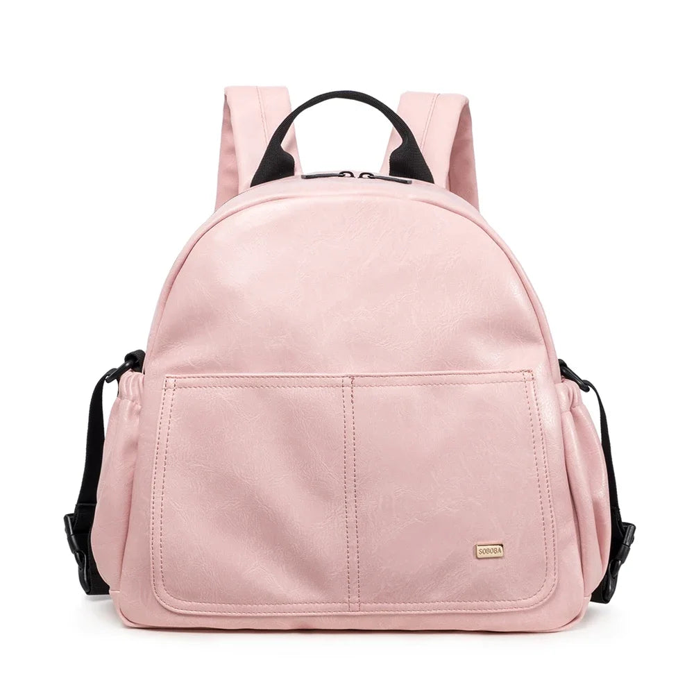 Large-Capacity Diaper Bag – Stylish & Waterproof Nappy Changing Backpack for Moms