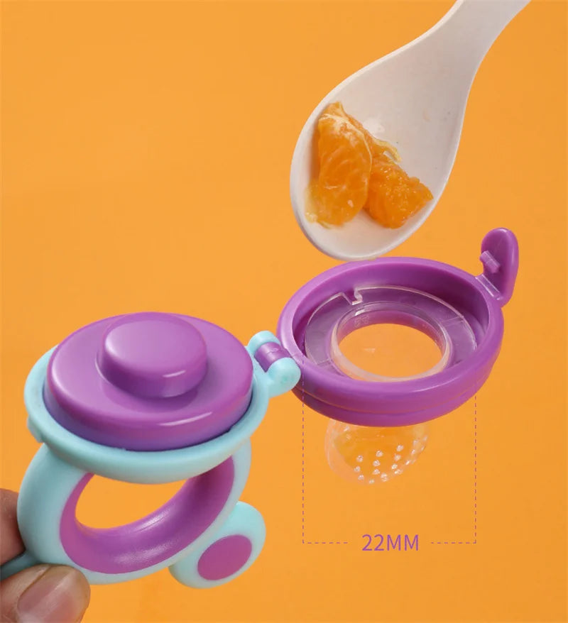 Baby Fruit Food Feeder & Teether – BPA-Free Silicone Nibbler for Newborns
