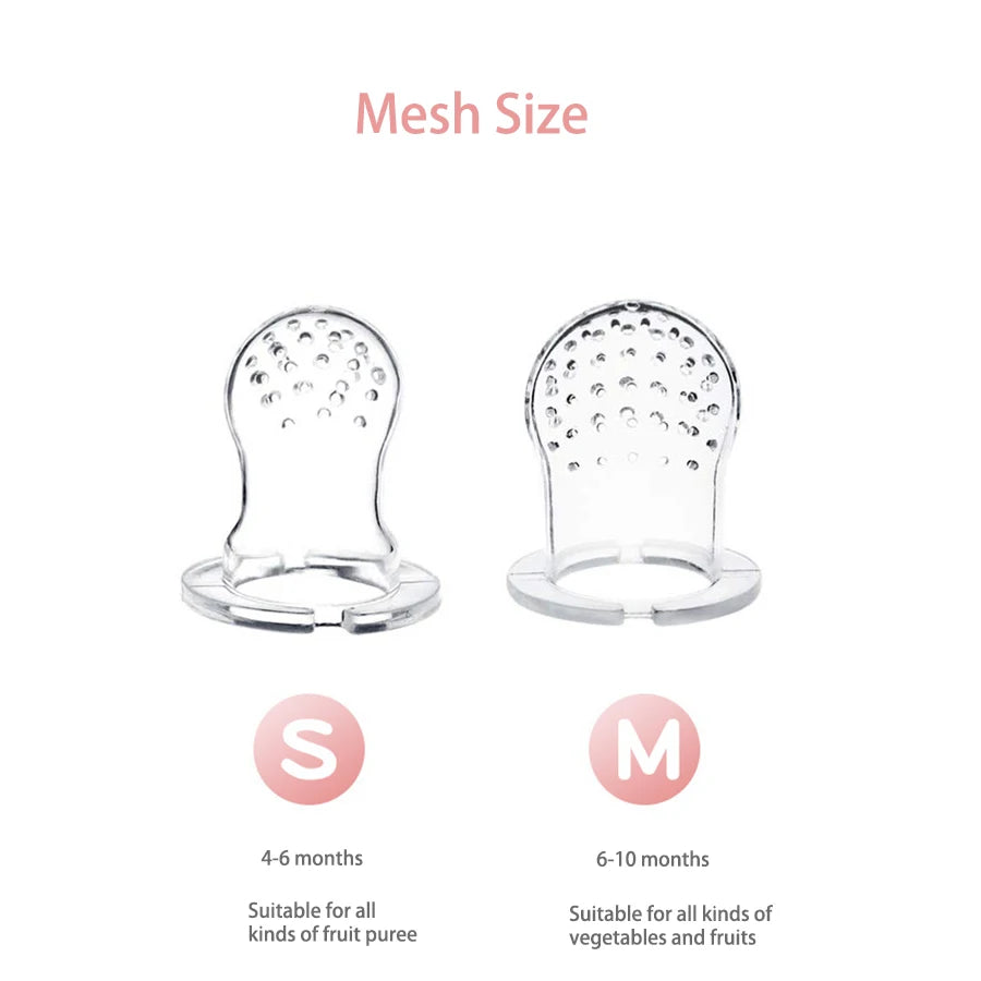 Baby Pacifier Fruit Feeder – Food-Grade Silicone Teething Nibbler
