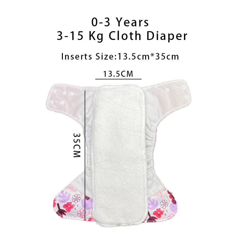 8PCS Organic Hemp Baby Cloth Diaper Inserts – Super Absorbent & Washable