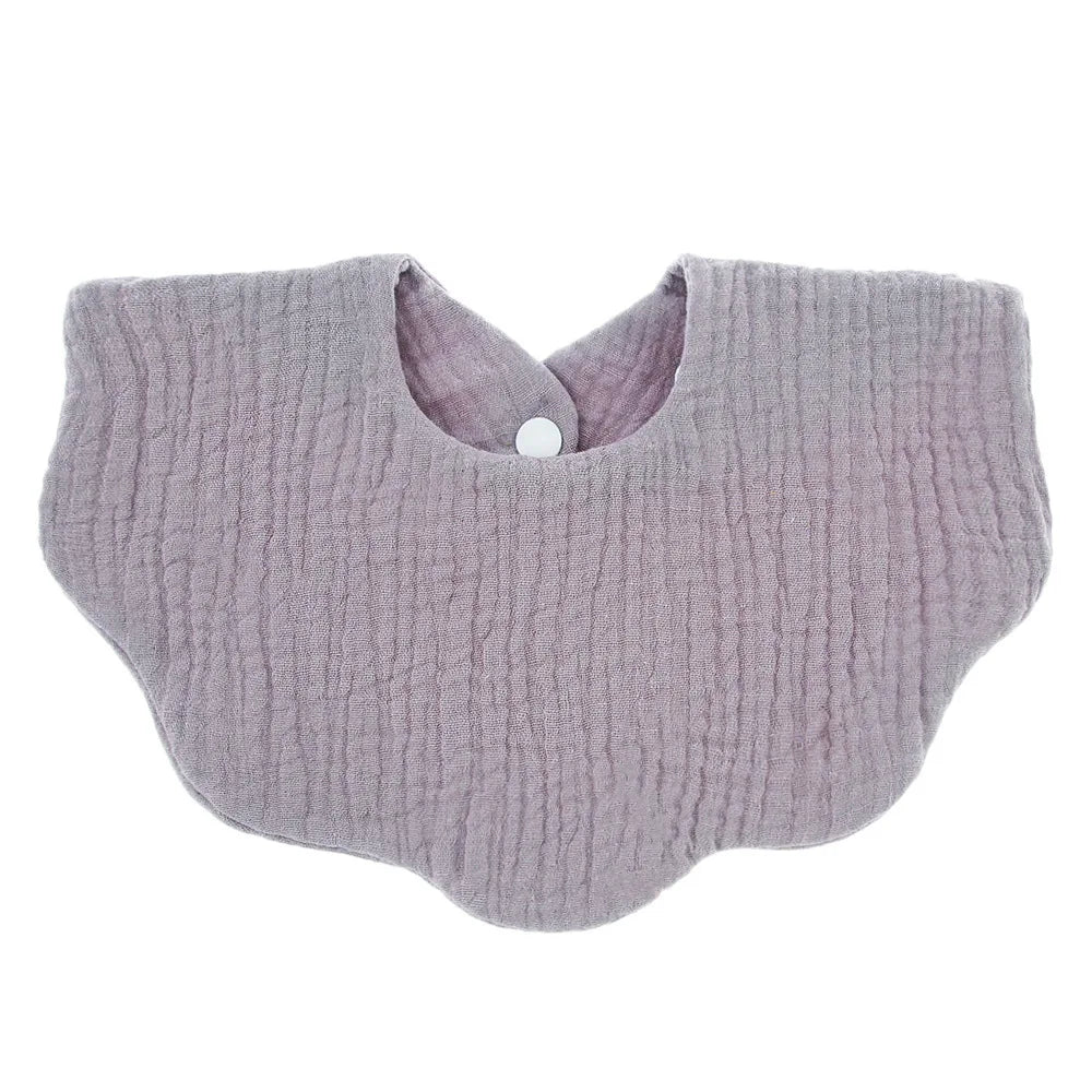 Cotton Soft Baby Bib – Solid Color Infant Burp Cloth & Bandana Scarf