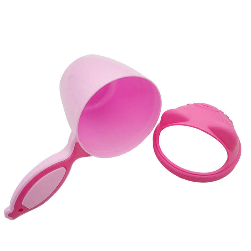 Cute Cartoon Baby Bath Cap & Shampoo Cup – Fun & Easy Bath Time Tool