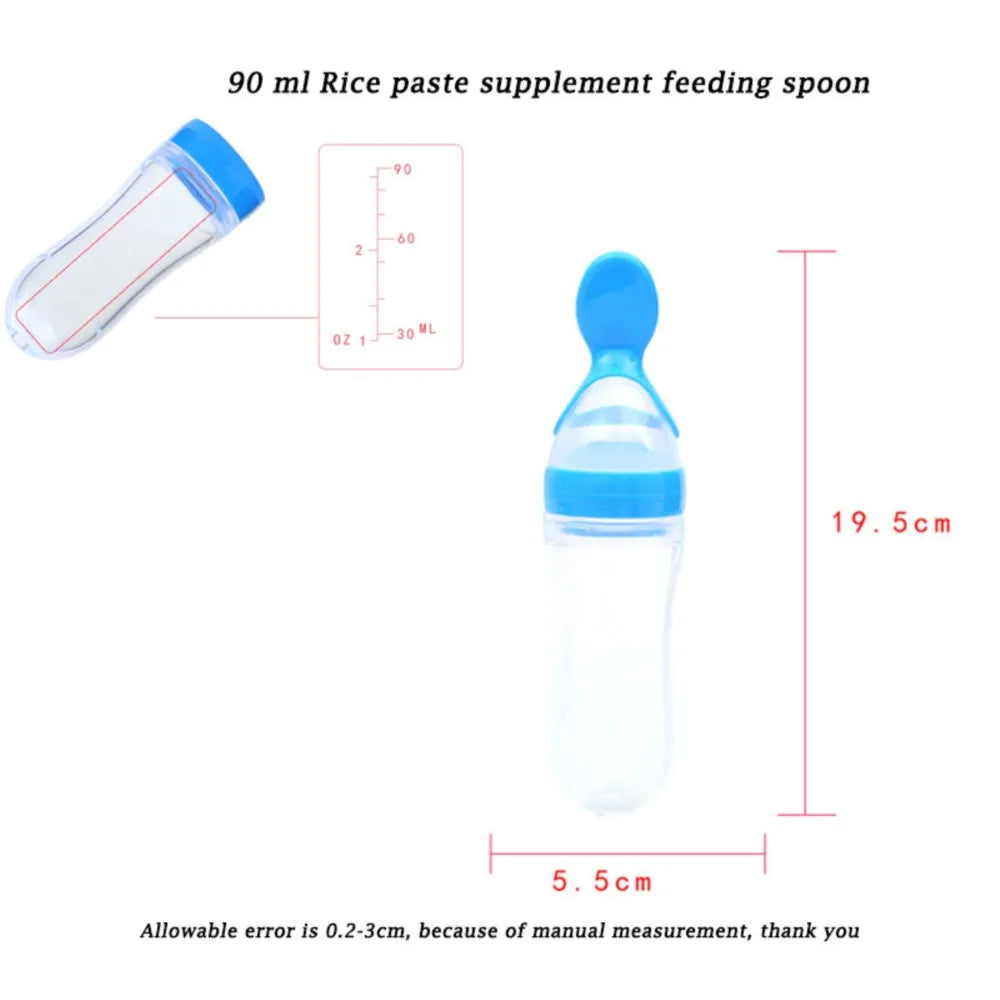 90ML Silicone Squeeze Feeding Bottle