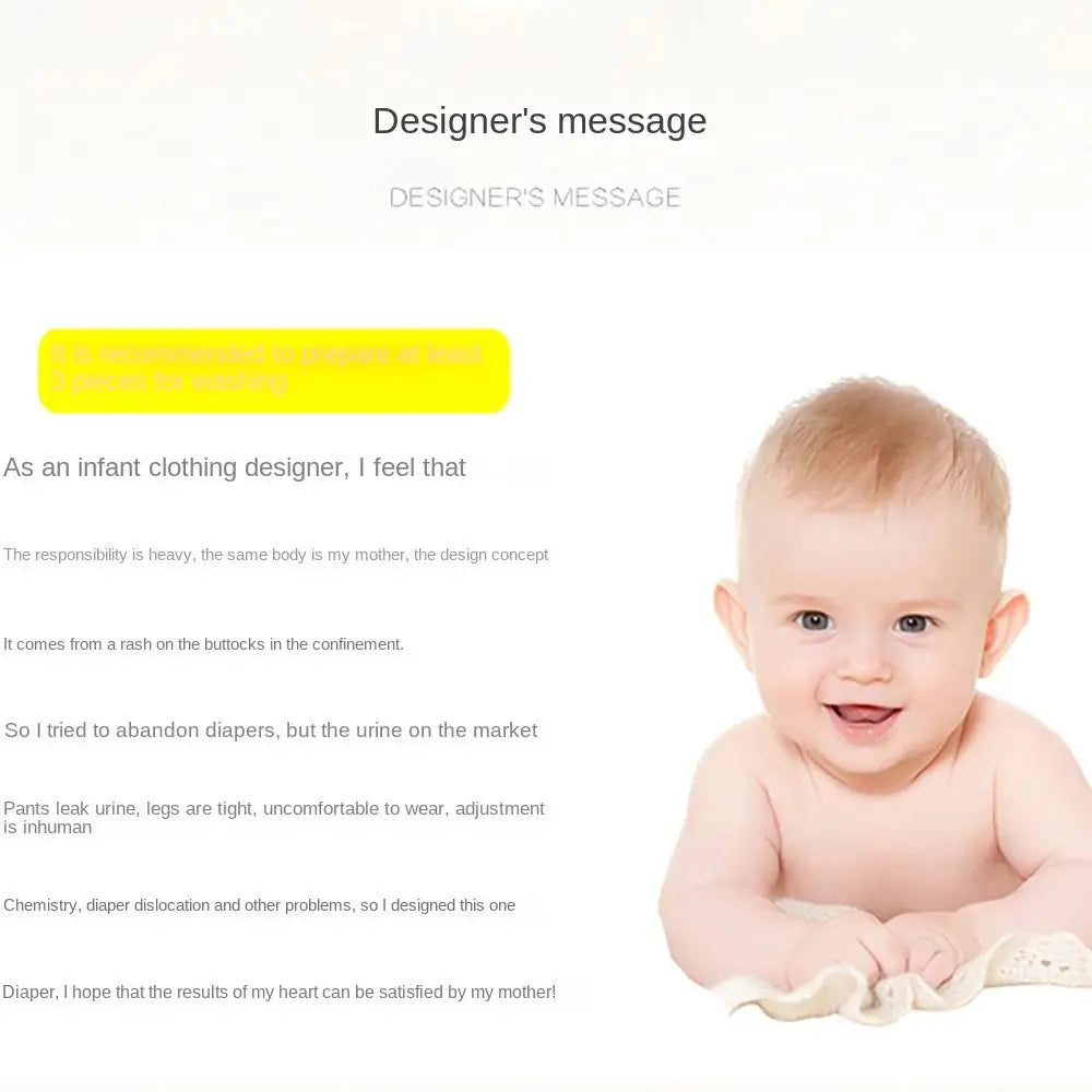 Waterproof Baby Washable Diaper with Buckles – Reusable & Leakproof (3-14kg)