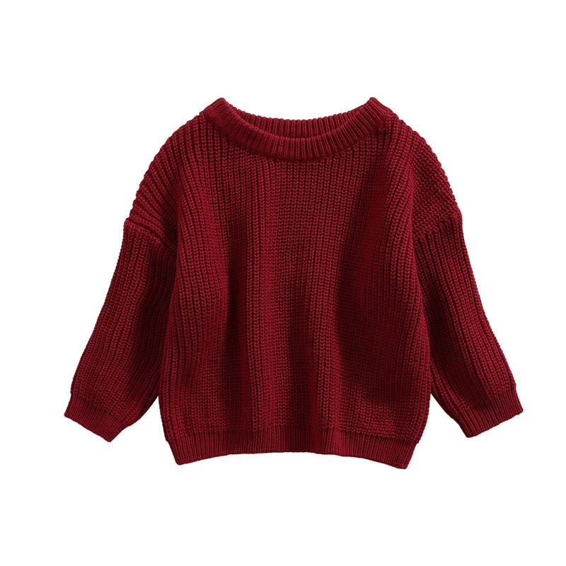 Newborn Baby Knitted Sweater – Long Sleeve Autumn & Winter Pullover