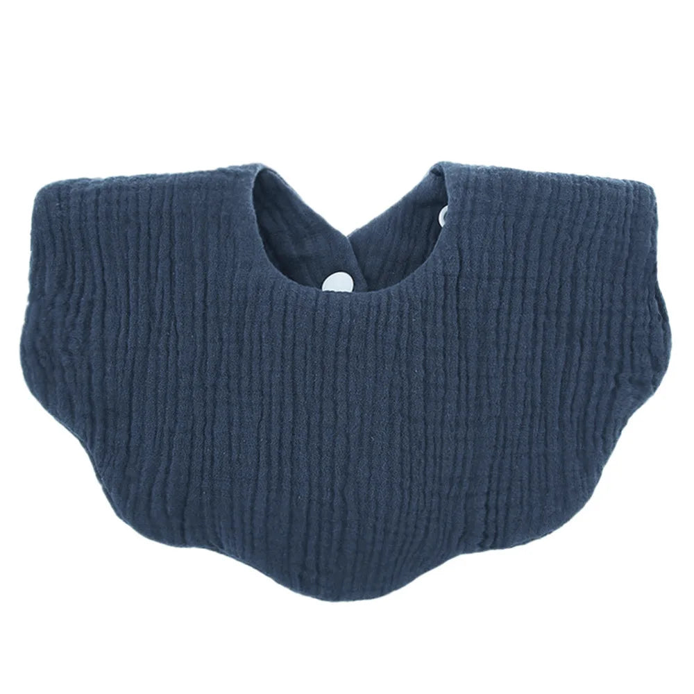 Cotton Soft Baby Bib – Solid Color Infant Burp Cloth & Bandana Scarf