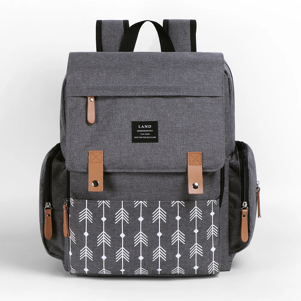 Landuo Mommy Diaper Bag – Large Capacity Travel Nappy Backpack with Changing Mat