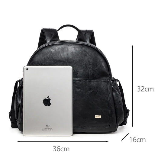 Large-Capacity Diaper Bag – Stylish & Waterproof Nappy Changing Backpack for Moms