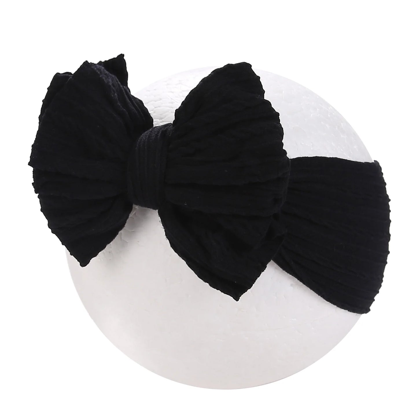 Solid Cable Bow Baby Headband