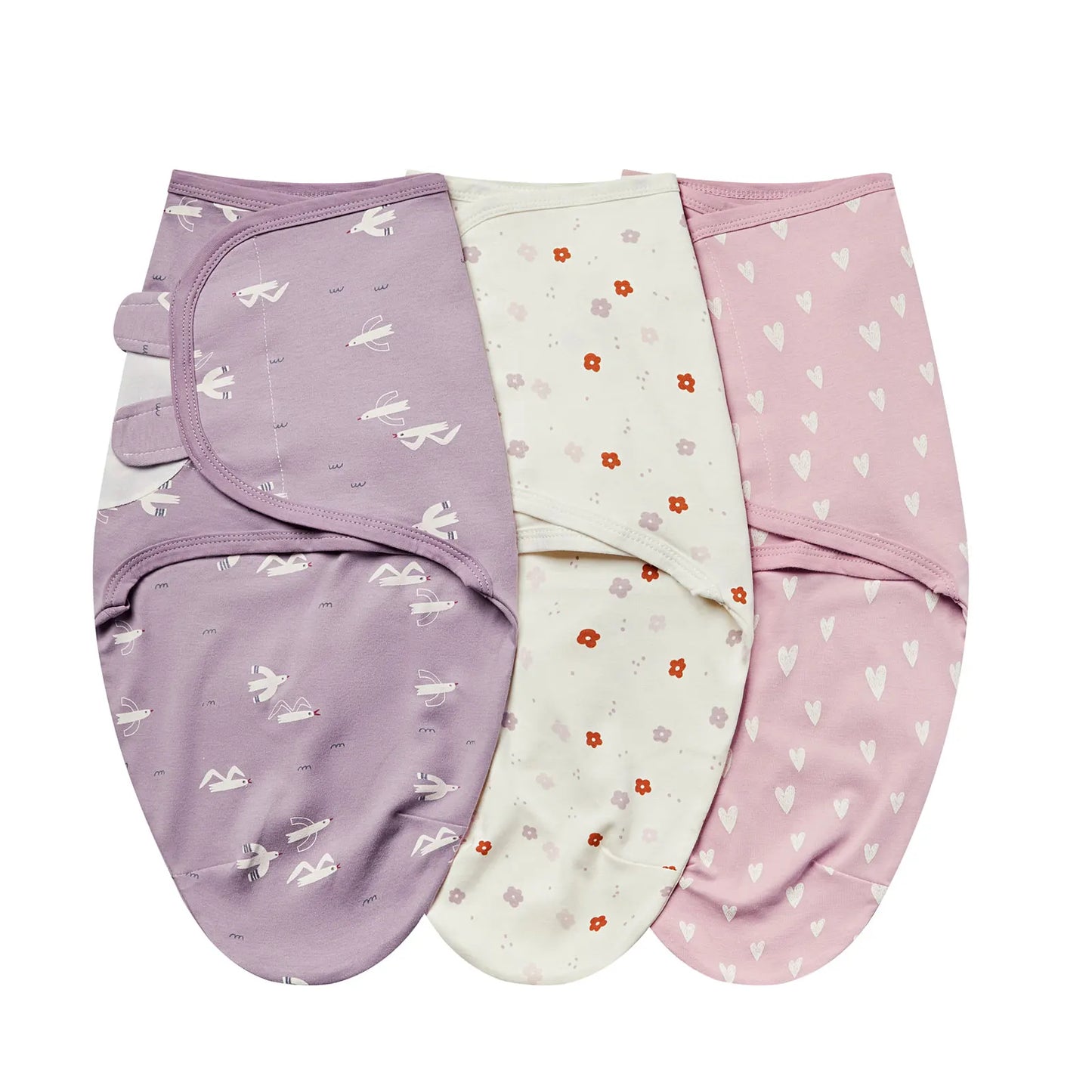 3-Piece Cotton Baby Anti-Shock Sleeping Bag Set – Newborn Swaddle Wrap