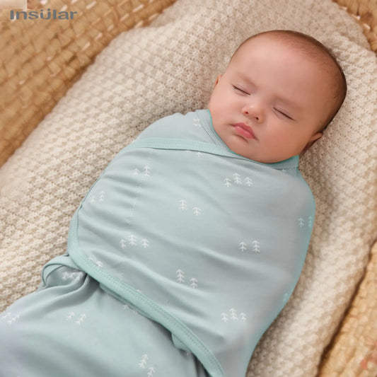 3-Piece Cotton Baby Anti-Shock Sleeping Bag Set – Newborn Swaddle Wrap