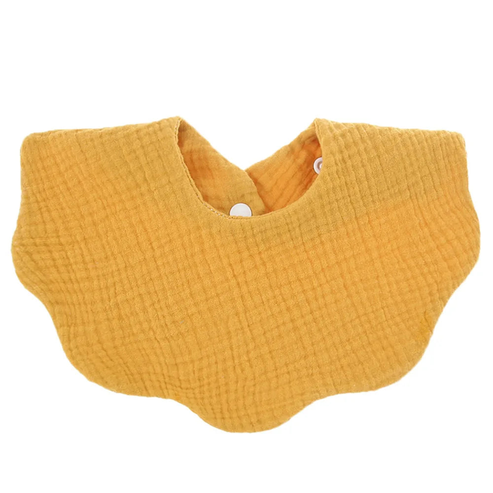 Cotton Soft Baby Bib – Solid Color Infant Burp Cloth & Bandana Scarf