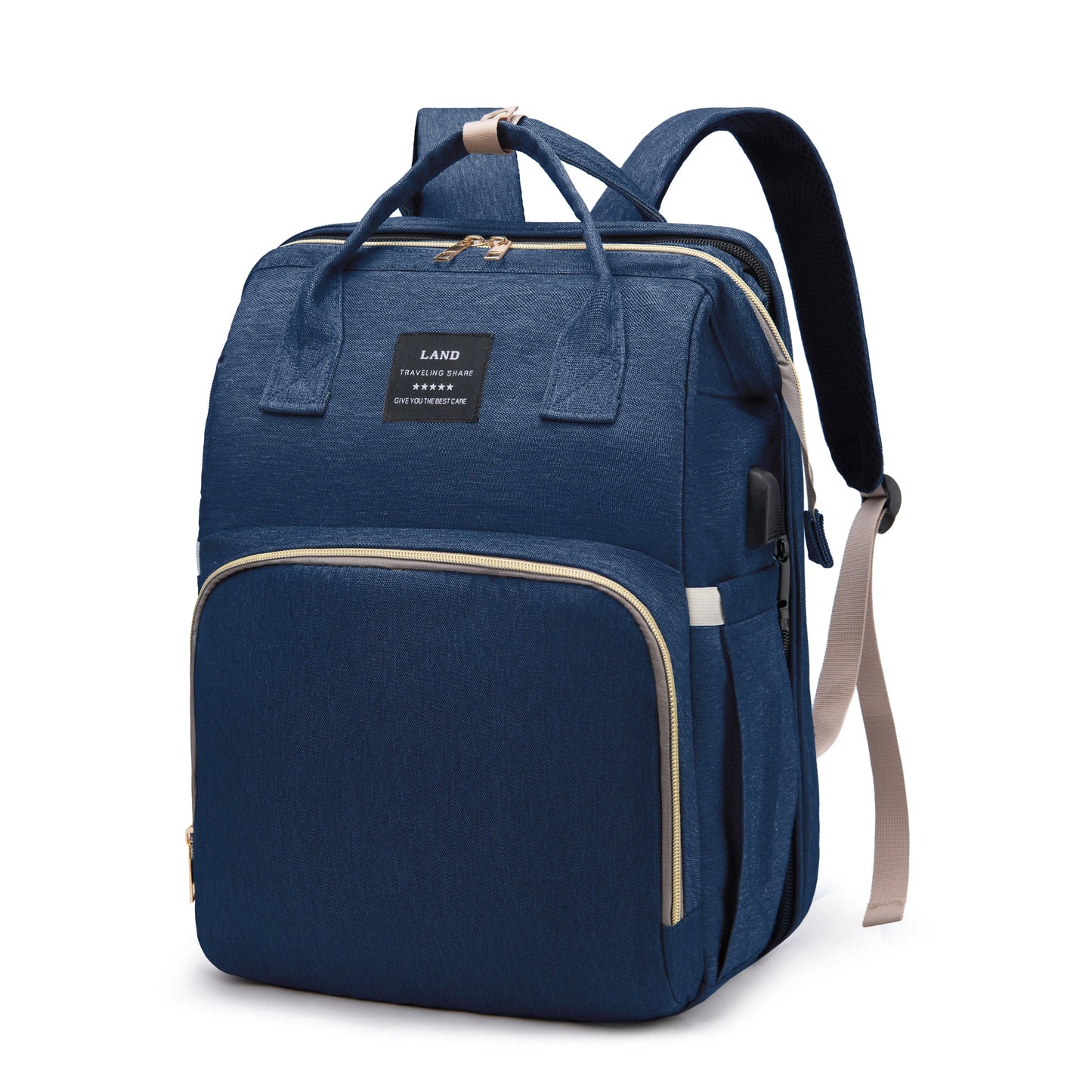 Lightweight Mommy Bag – Portable Folding Crib & Large-Capacity Travel Backpack