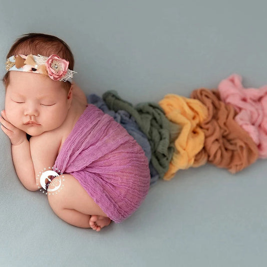 Rainbow Baby Wrap – Stretch Fabric Newborn Photography Prop