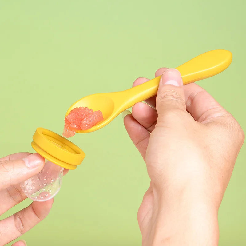 Baby Pacifier Fruit Feeder – Food-Grade Silicone Teething Nibbler
