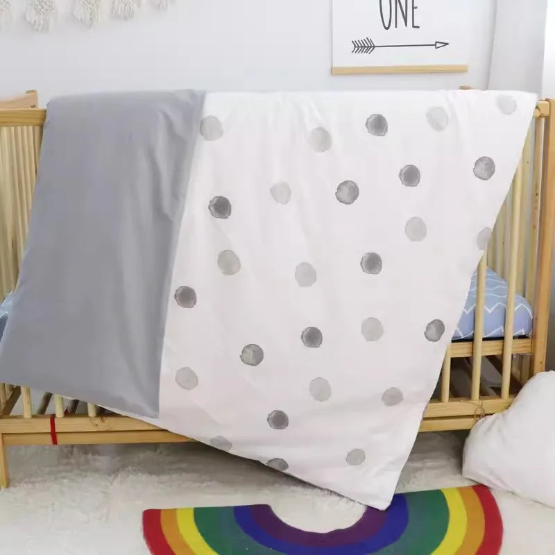 3PCS Crib Bedding Set – Cartoon Animal Baby Crib Linen Kit (Without Filler)