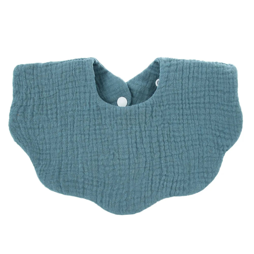 Cotton Soft Baby Bib – Solid Color Infant Burp Cloth & Bandana Scarf