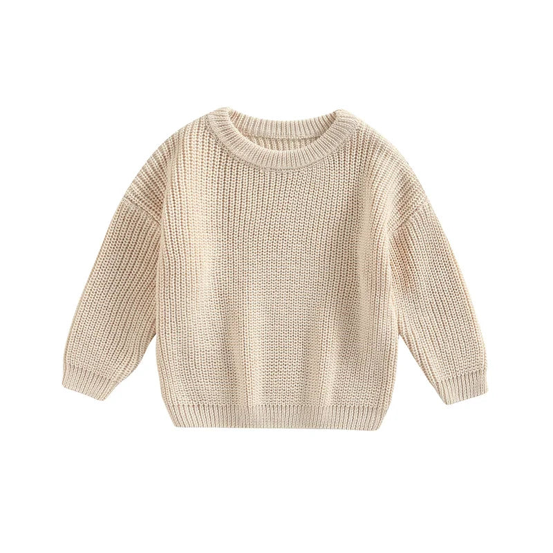Newborn Baby Knitted Sweater – Long Sleeve Autumn & Winter Pullover
