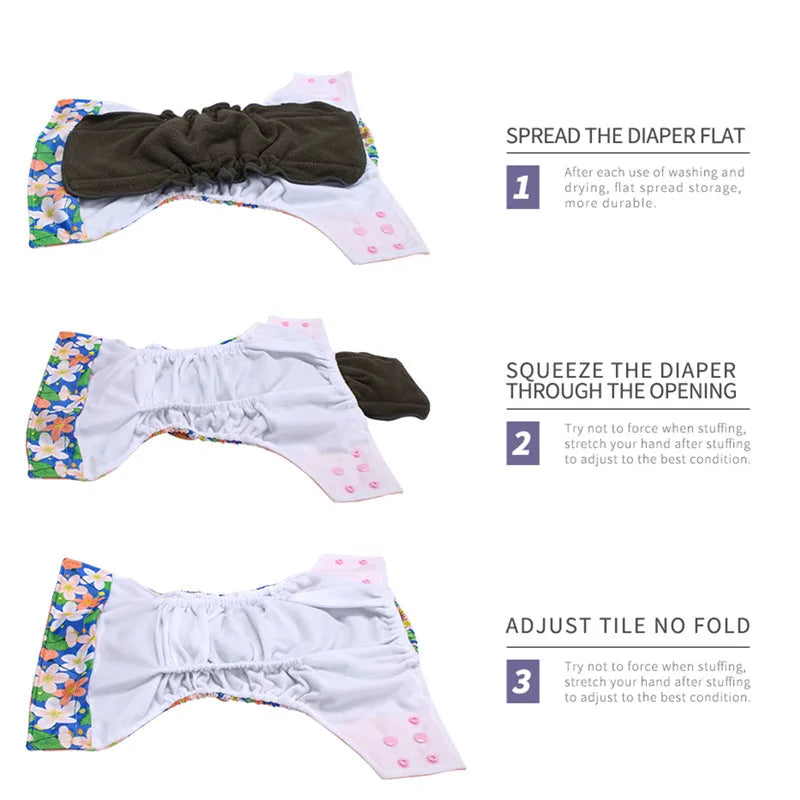 8PCS Organic Hemp Baby Cloth Diaper Inserts – Super Absorbent & Washable