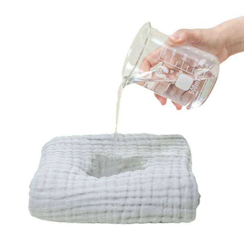 6-Layer Cotton Gauze Baby Blanket – Soft Muslin Swaddle & Stroller Wrap