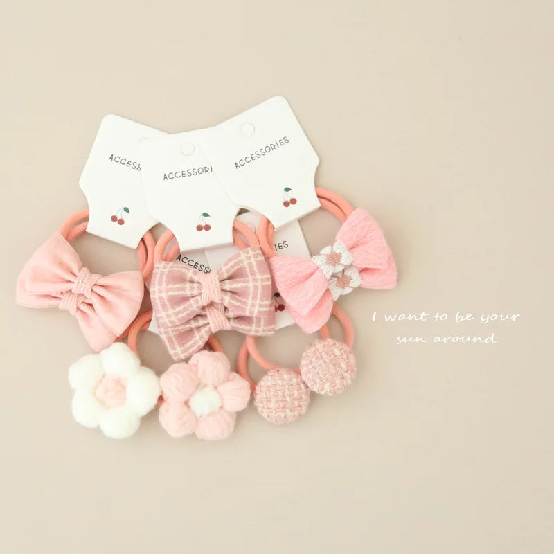 10PCS Baby Girl Hair Bows – Cute & Stylish Hair Ties for Kids