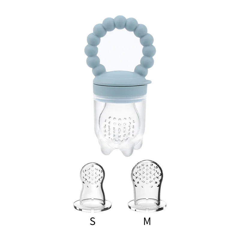 Baby Pacifier Fruit Feeder – Food-Grade Silicone Teething Nibbler