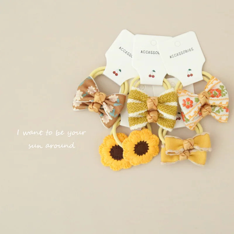 10PCS Baby Girl Hair Bows – Cute & Stylish Hair Ties for Kids