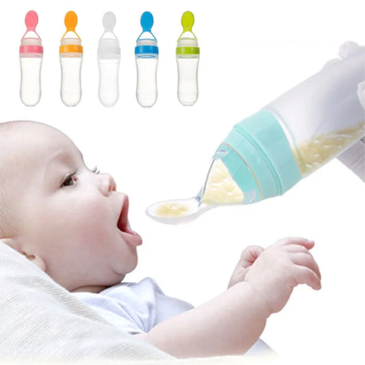 90ML Silicone Squeeze Feeding Bottle