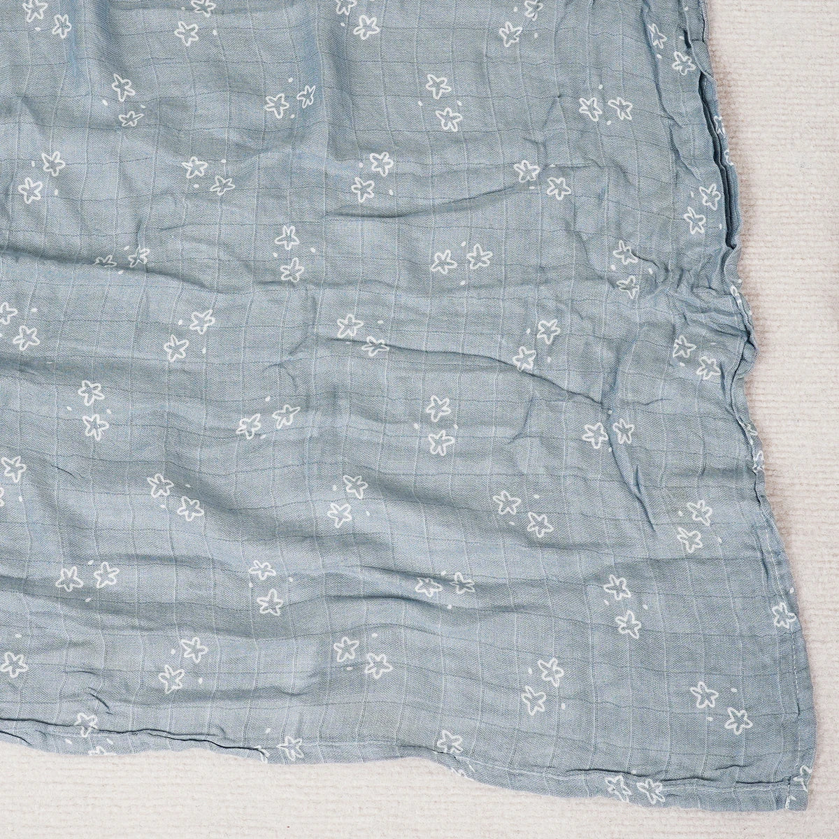 Happy Flute 120x120CM Muslin Baby Blanket – Soft Cotton & Bamboo Swaddle Towel