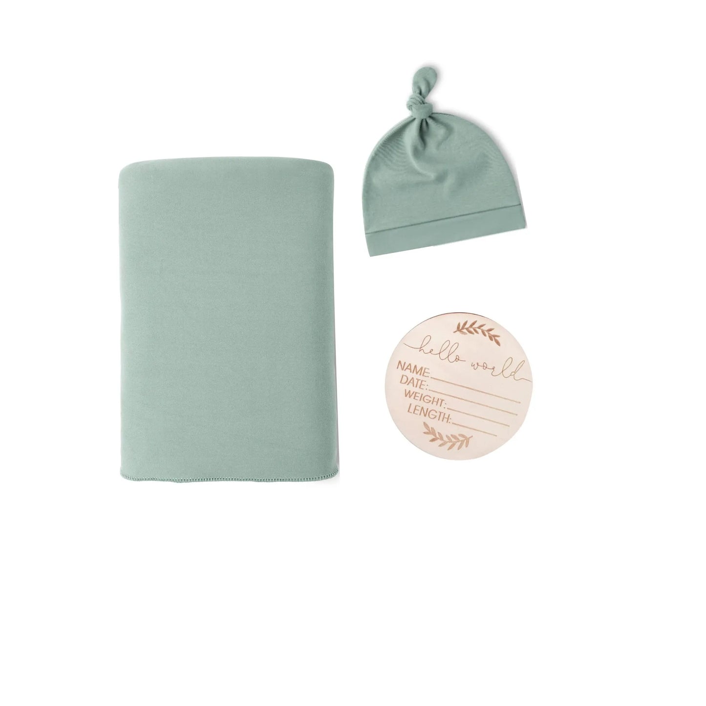 3PCS Newborn Baby Muslin Swaddle Blanket Set – Cotton Wrap & Hat