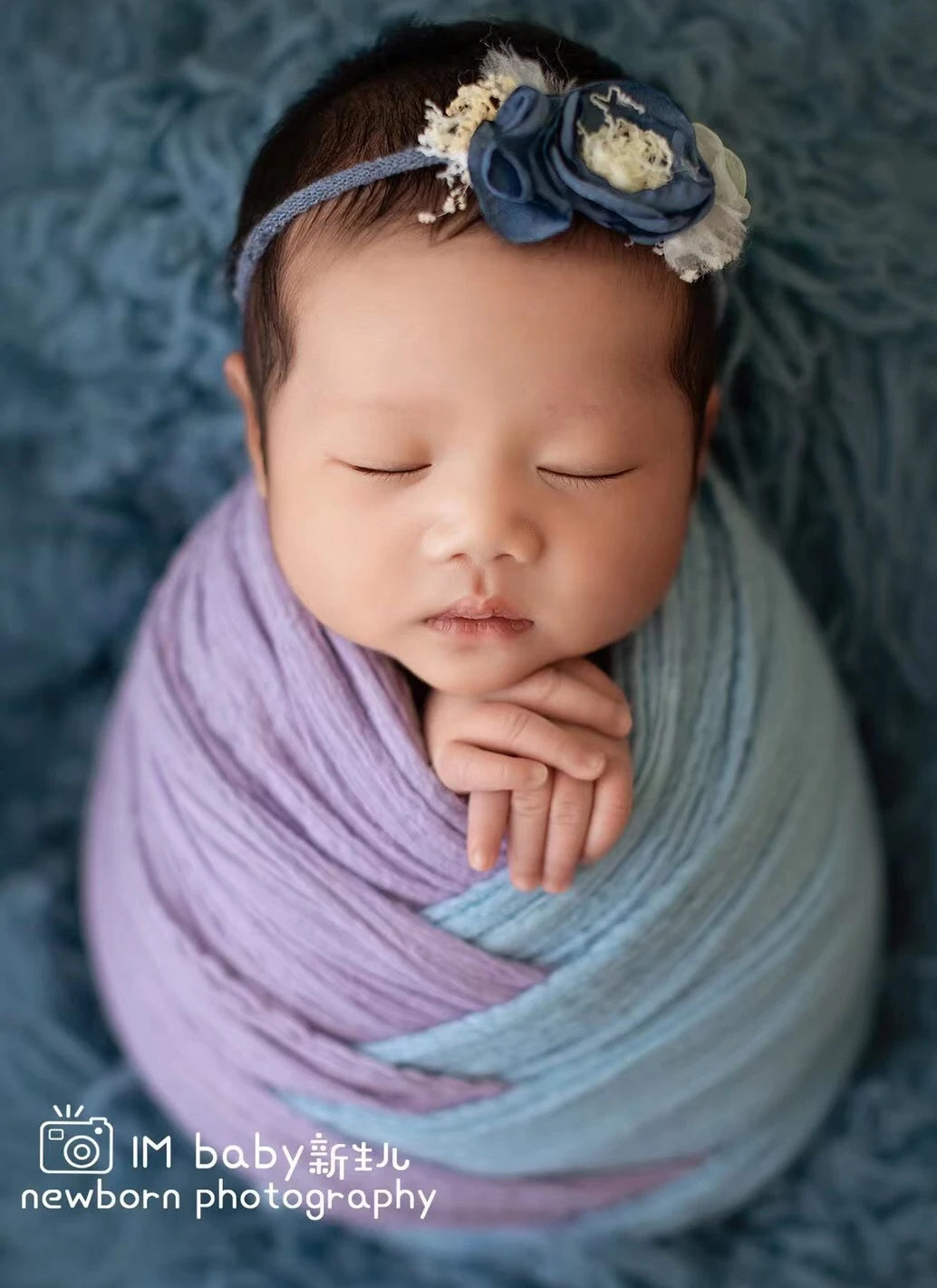 Rainbow Baby Wrap – Stretch Fabric Newborn Photography Prop