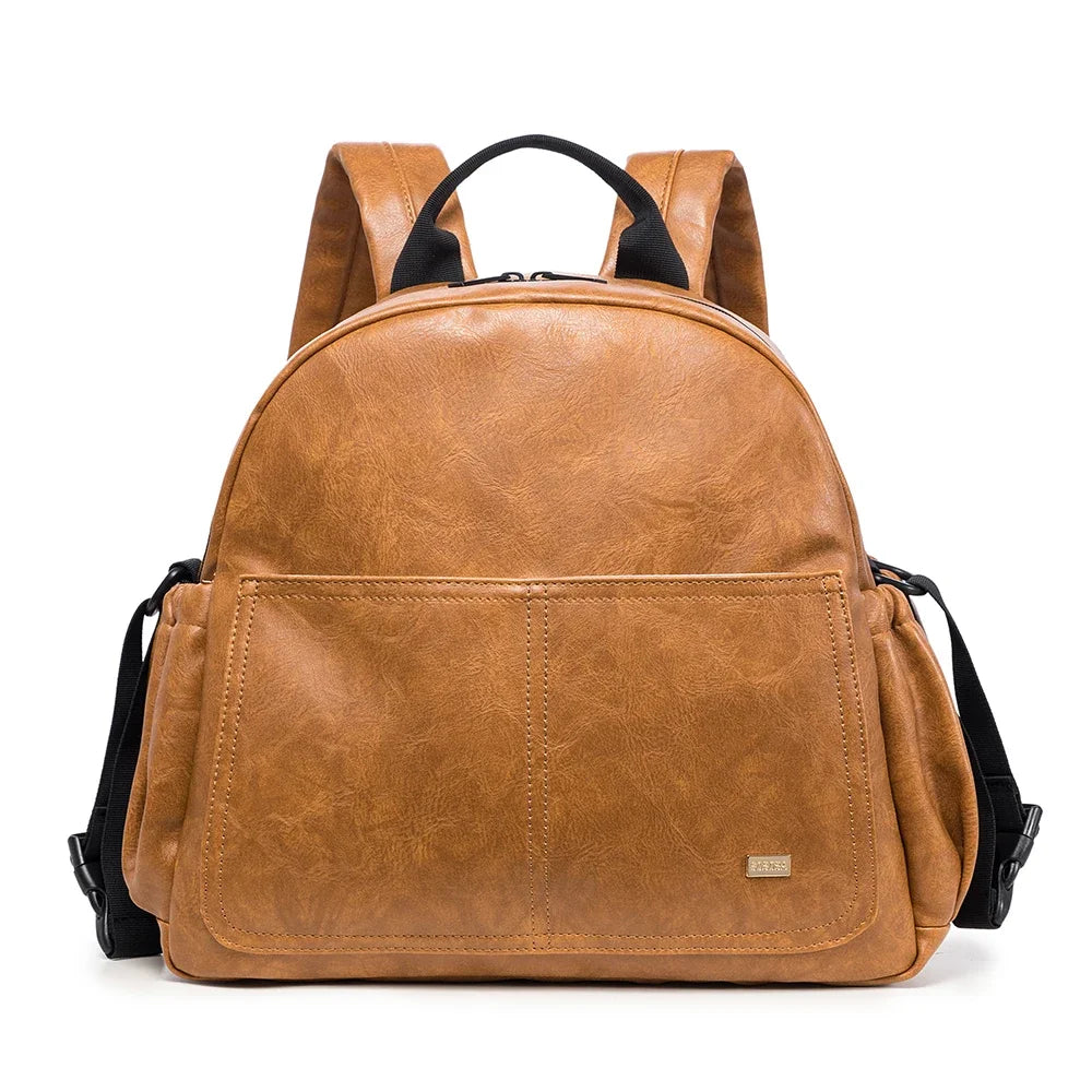 Large-Capacity Diaper Bag – Stylish & Waterproof Nappy Changing Backpack for Moms