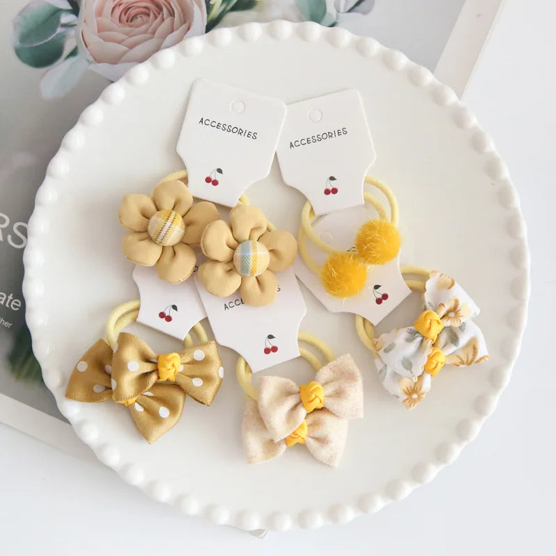 10PCS Baby Girl Hair Bows – Cute & Stylish Hair Ties for Kids