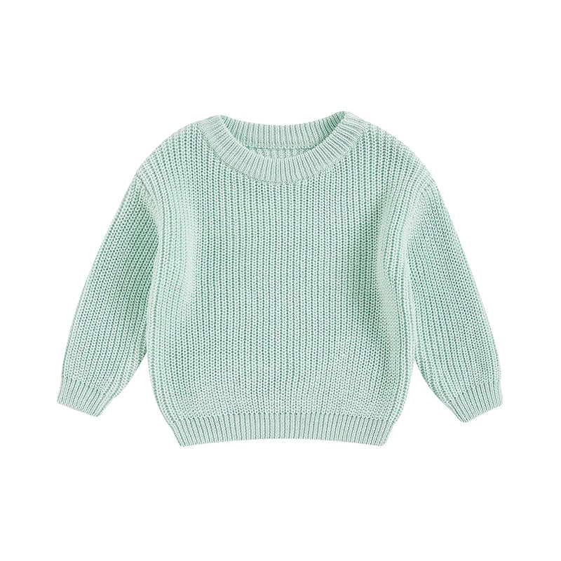 Newborn Baby Knitted Sweater – Long Sleeve Autumn & Winter Pullover