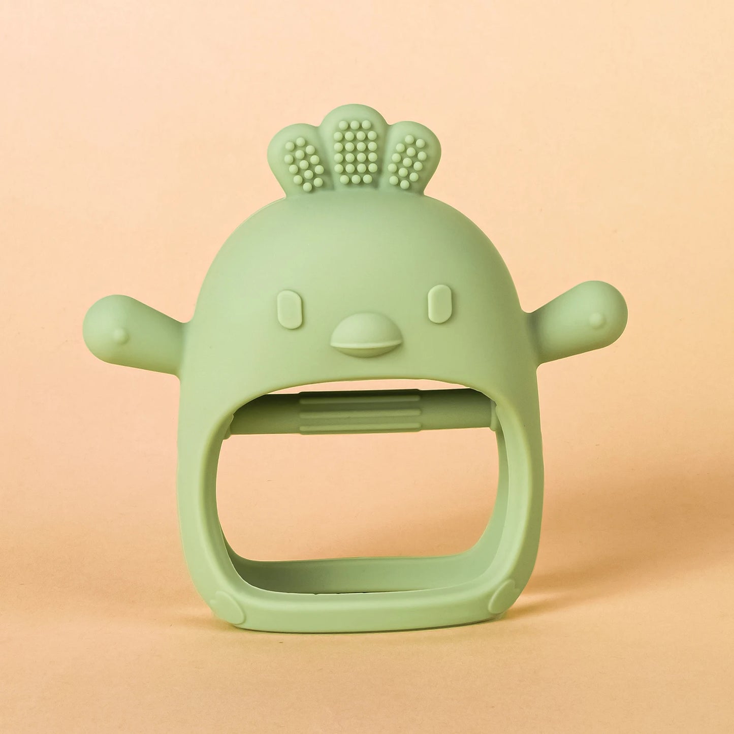 Baby Teether Chick Gloves – Silicone Anti-Biting & Teething Relief Mittens