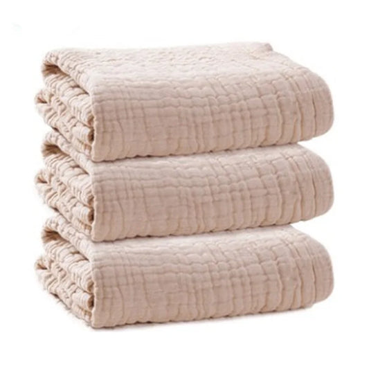 Newborn Organic Cotton Blanket – 6-Layer Gauze Swaddle & Bath Towel