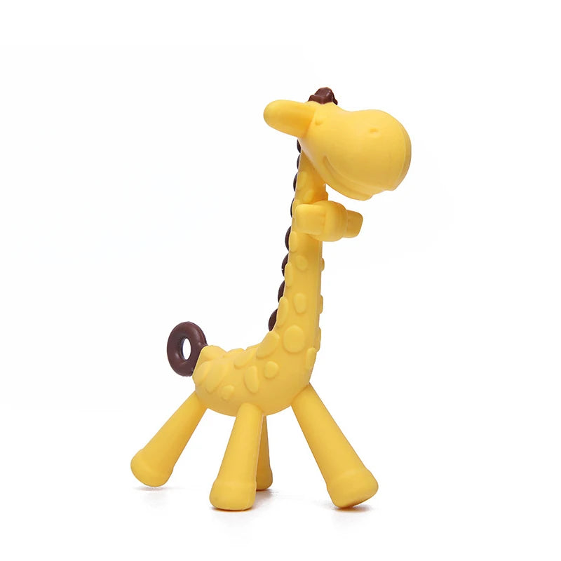 Silicone Giraffe Baby Teether – BPA-Free Newborn Teething Toy