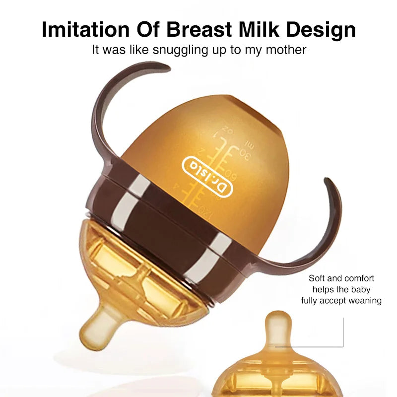 Dr.isla Baby Silicone Feeding Bottle – Anti-Choking
