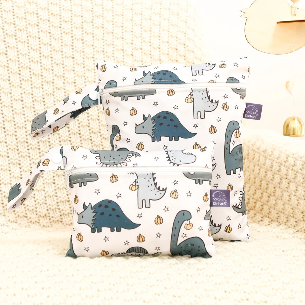 2PCS Waterproof Diaper Storage Bag – Portable & Reusable
