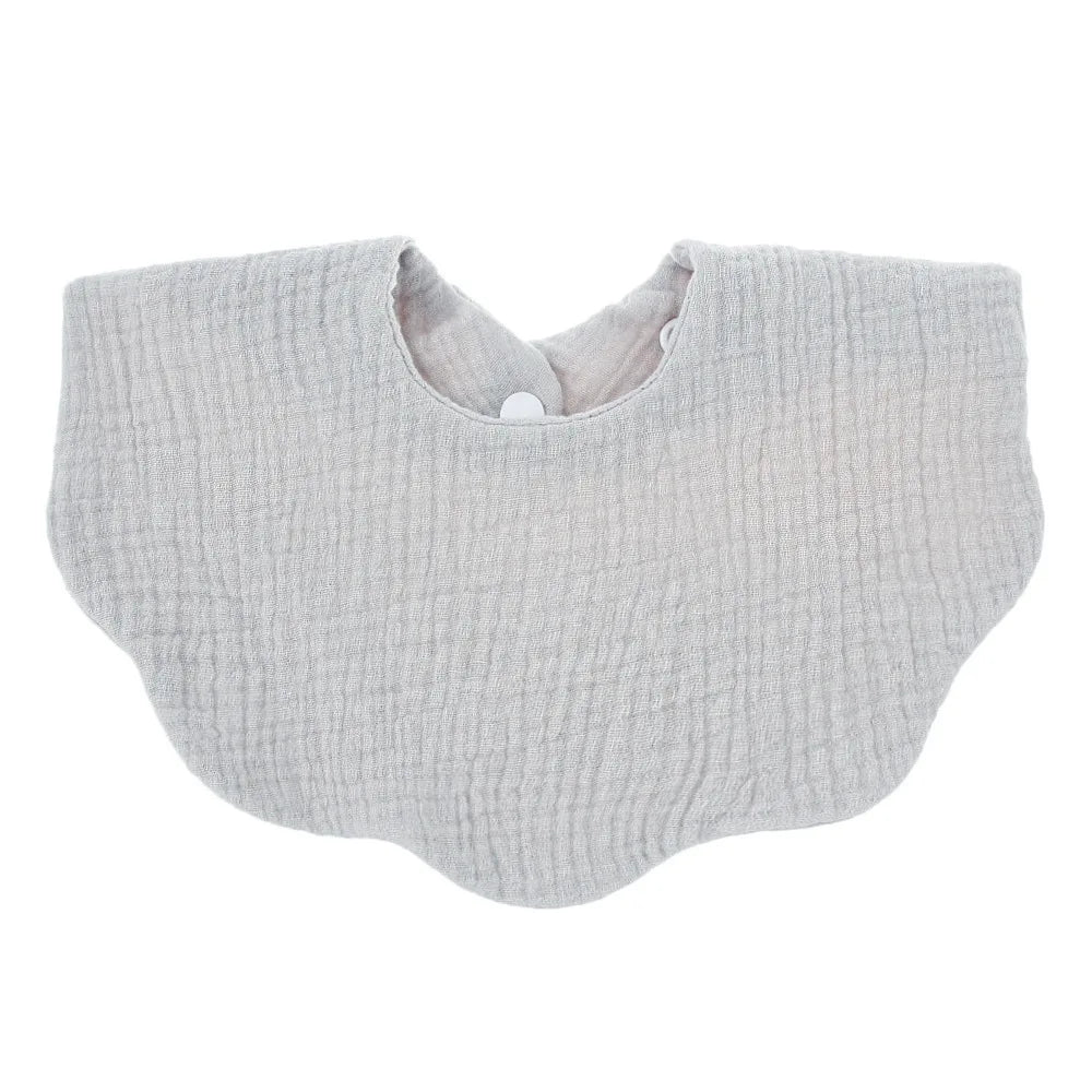 Cotton Soft Baby Bib – Solid Color Infant Burp Cloth & Bandana Scarf