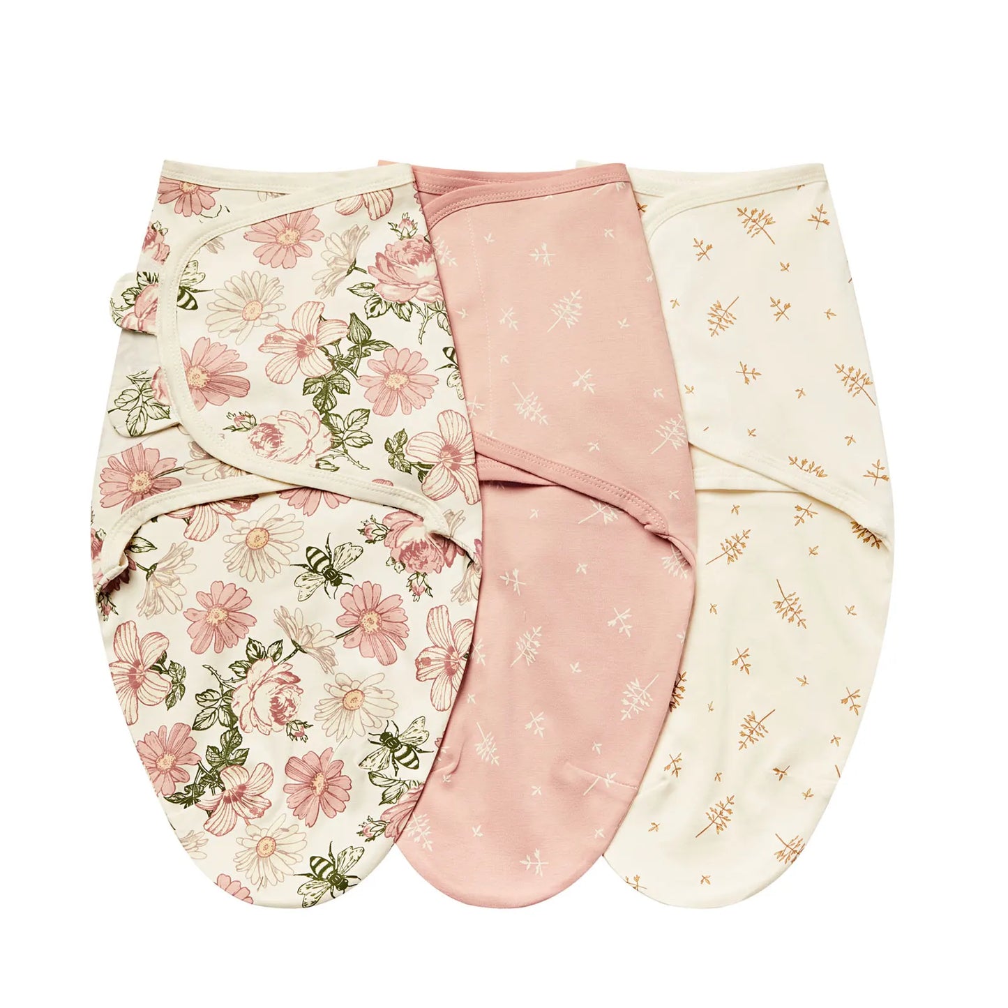 3-Piece Cotton Baby Anti-Shock Sleeping Bag Set – Newborn Swaddle Wrap