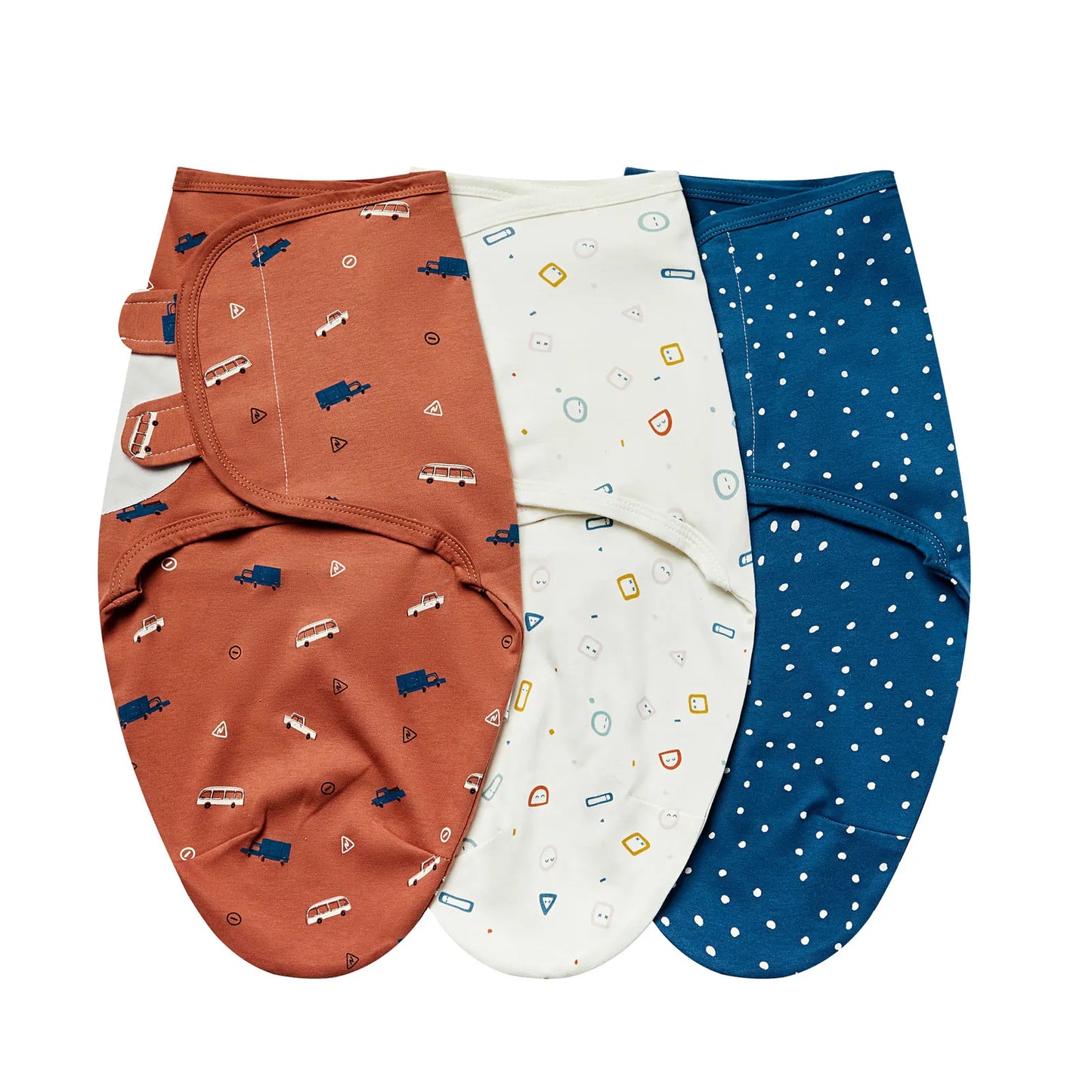 3-Piece Cotton Baby Anti-Shock Sleeping Bag Set – Newborn Swaddle Wrap